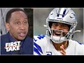 Stephen A. reacts to the Cowboys signing Dak Prescott to a 4-year, $160M contract | First Take