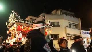 秩父夜祭　宮地屋台　ギリ廻し　２０１６．１２．３　Chichibu yomatsuri