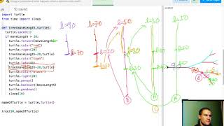 Python Recursion Example - Turtle Trees