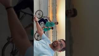 Bicycling at Sabarmati Riverfront