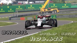 F1 2021 BRAZIL // TT + RACE SETUP 1:06.625 [No Assists]