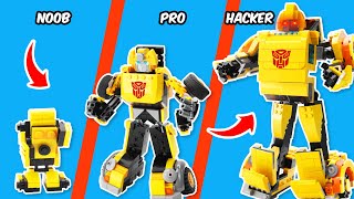 LEGO TRANSFORMERS: How to Build Bumblebee with 1,000,000 PIECE LEGO | FUNZ Bricks