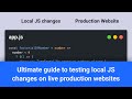 How to load local JS file in production sites for faster debugging (Map Local Tool)