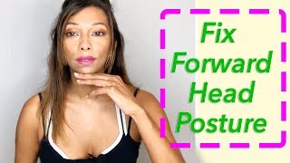 How To Fix Forward Head Posture🚶🏻‍♀️🚶🏻3 Easy Exercises| No Equipment