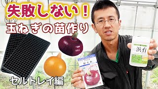 【失敗しない】病気にならない！草生えない！玉ねぎの苗作りセルトレイ編