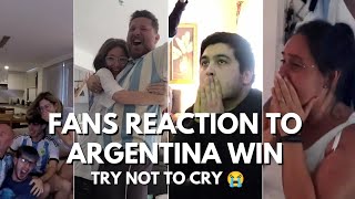 FANS EMOTIONAL MOMENT 💔 TO ARGENTINA WORLD CUP WIN | TRY NOT TO CRY 😭