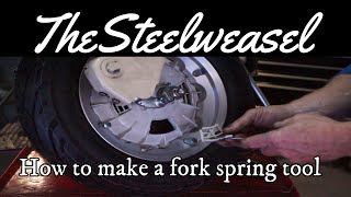 HOW TO MAKE  a lambretta fork spring compressor#thesteelweasel