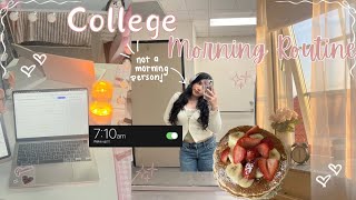 a couple morning routines as a college student ⛅️☕️✨