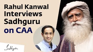 Sadhguru on CAA - Rahul Kanwal Interview at Davos | India Today