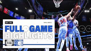 FULL GAME HIGHLIGHTS: DETROIT PISTONS VS. ORLANDO MAGIC 3.01.26