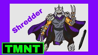 How to draw Shredder from Ninja Turtles