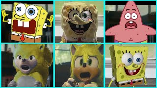 Sonic The Hedgehog Movie - SpongeBob SquarePants Uh Meow All Designs Compilation