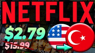 Netflix the Cheapest Subscription | Almost Free Netflix with Turkey VPN 2022