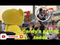 candy giving teddy #teddy #entertainment