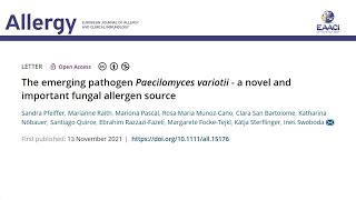 The emerging pathogen Paecilomyces variotii - a novel and important fungal allergen source