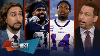 Ezekiel Elliott wants return to Cowboys, Stefon Diggs voices frustration | NFL | FIRST THINGS FIRST