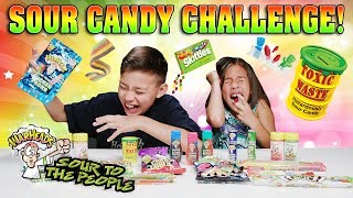 EXTREME SOUR CANDY CHALLENGE!!! Warheads, Toxic Waste, Sour Patch Kids, Airheads