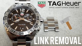 How To Remove Link TAG HEUER Formula 1 Bracelet