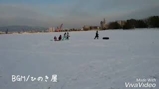 ひのてんの雪遊び。