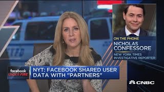 Facebook shared user data with tech partners, NYT reports