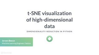 Python Tutorial: t-SNE visualization of high-dimensional data