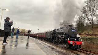 44871 departs hellifeild with the cumbrian mountain express