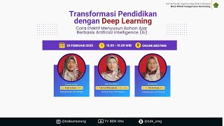 Transformasi Pendidikan dengan Deep Learning