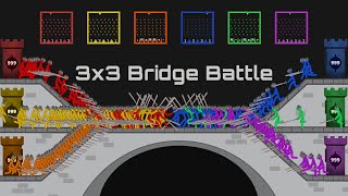 3v3 Bridge Clash - Stickman & Animation Fight