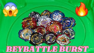 مفاجئة من العيار الثقيل!🔥 بلابل كثير من جميع أجزاء بي باتل برست 😱🔥 BEYBATTLE BURST / BEYBLADE BLADER