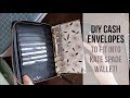 HOW TO MAKE CASH ENVELOPES | TUTORIAL | Kate Spade planner wallet, filofax | SPECIAL ANNOUNCEMENT!