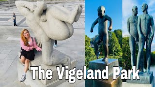 Vigeland Park The Monolith,Bridge and Fountain // Naked Statue Oslo Norway