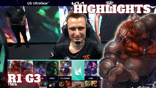 FNC vs XL - Game 3 Highlights | Round 1 Playoffs S12 LEC Summer 2022 | Fnatic vs Excel G3