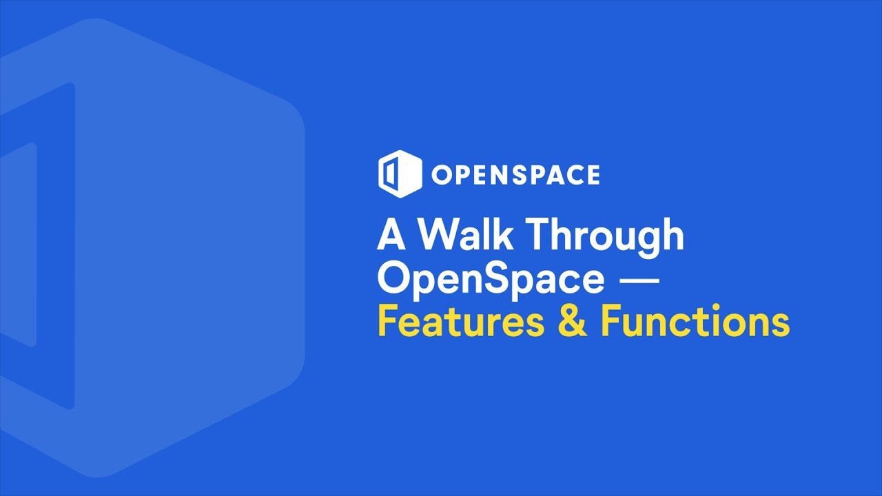 A Walk Through Openspace Features Functions Youtube