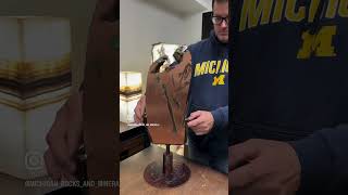 Michigan Float Copper on Custom Spinning Stand. #michigan #copper #art