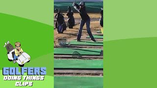 Awkward Grunt Before Swing | Golfers Doing Things Clips