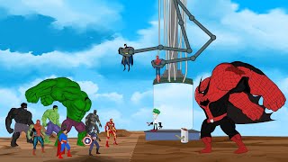 What if Evolution of Spider-BATMAN-HULK vs SUPERMAN,IRON MAN,Wolverine| Superheroes Marvel Animation