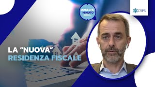 Federico Ratti - La “nuova” residenza fiscale