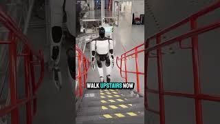 Tesla Optimus robot update showcases improved walking and motor skills #shorts #technology