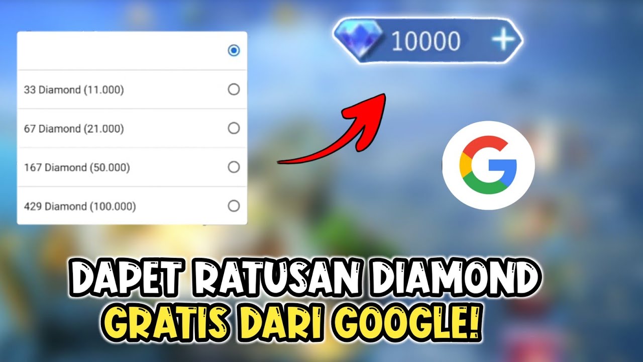 CARA MENDAPATKAN DIAMOND MOBILE LEGENDS GRATIS DARI GOOGLE!! - YouTube