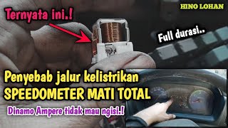 Penyebab  jalur kelistrikan SPEEDOMETER MATI TOTAL dan Dinamo Ampere tidak mau ngisi || HINO LOHAN