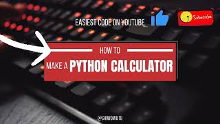 easy python calculator