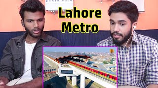 INDIANS react to Lahore Metro Train Orange Line