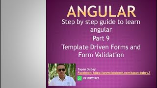 9. Template Driven Forms Angular 9