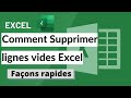 Comment supprimer les lignes vides Excel | 2 méthodes simple et efficace