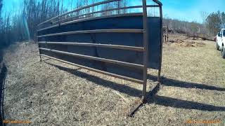 Adjustable Portable Bison Alley w/o gates attached