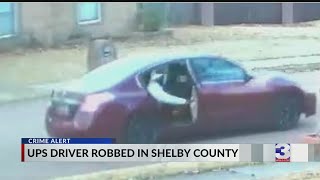 Deputies search for suspects in UPS robbery