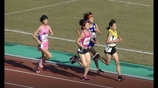 20191123鞘ヶ谷記録会 中学女子1500m最終組