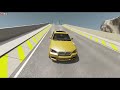 high ramp jump 10 audi vs bmw car crash beamng drive