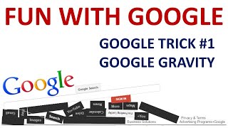 Google Gravity| How to fun with Google Gravity | Google Trick #1