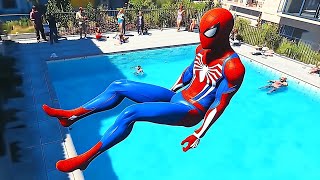 GTA 5 Water Ragdolls | SPIDERMAN Jumps/Fails (Best Jump fails for you)